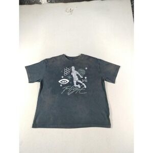 Jordan Flight Shirt Mens Large Black Fader Graphic Tee Basketball Loose Fit